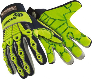 HexArmor Size 2XL (11), ANSI Cut Lvl A8, Puncture Lvl 1, Abrasion Lvl 2, Cotton/SuperFabric Cut & Puncture Resistant Gloves 10" Long, Hi-Vis Lime, Paired 4027-XXL (11) - 73653685