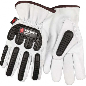 MCR Safety Size L, ANSI Cut Lvl A5, Puncture Lvl 3, Abrasion Lvl 3, Cut Resistant Gloves Uncoated, HPPE Lining, Slip-On Cuff, Natural, Paired 36136HPL - 15933534