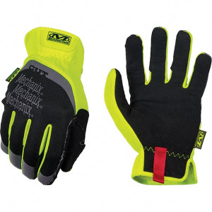 Mechanix Wear Size S, ANSI Cut Lvl A5, Synthetic Leather Cut & Puncture Resistant Gloves Elastic Cuff, Hi-Vis Yellow, Paired SFF-C91-008 - 31640774