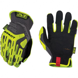 Mechanix Wear Size M, ANSI Cut Lvl A5, Synthetic Leather Cut & Puncture Resistant Gloves Elastic Cuff, Hi-Vis Yellow, Paired SMC-C91-009 - 41565276