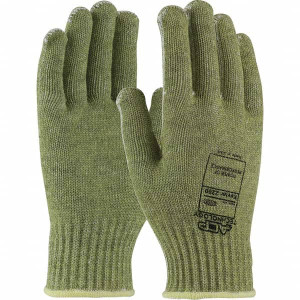 PIP Size L, ANSI Cut Lvl A3, Puncture Lvl 0, Abrasion Lvl 0, ACP Kevlar Cut Resistant Gloves Knit Wrist, Green, Paired 07-KA744/L - 36414373