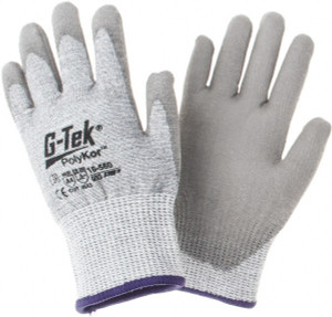 PIP Size XS, ANSI Cut Lvl A4, Cut Resistant Gloves Palm & Fingers Coated, Gray 16-560/XS - 57922874