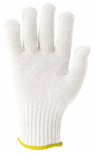 Whizard Size XS (6), ANSI Cut Lvl 5, Kevlar/Spectra/Stainless Steel Cut Resistant Gloves Knit Wrist, White, Ambidextrous 333368-MS - 03027828