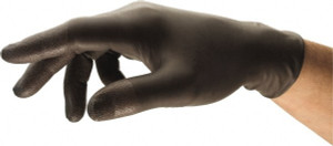 Ansell Size L, 4.7 mil, Industrial Grade, Powder Free Nitrile Disposable Gloves 9.45" Long, Gray, Textured Beaded Rolled Cuffs, Ambidextrous 93-250-L - 32643314