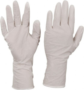 CleanTeam Size L, 5 mil, Cleanroom Grade, Powder Free Nitrile Disposable Gloves 12" Long, Natural (Color), Textured, Static Dissipative, Ambidextrous 100-333000/L - 76000827