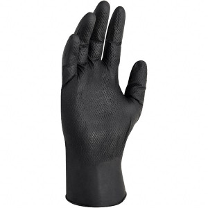 KleenGuard Size 2XL, 6 mil, Industrial Grade, Powder Free Nitrile Disposable Gloves 9-1/2" Long, Black, Textured, Static Dissipative, Ambidextrous 49279 - 90110131