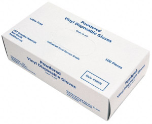 MCR Safety Size XL, 5 mil, Industrial Grade, Powdered PVC Disposable Gloves Clear, Smooth Rolled Cuffs, FDA Approved, Ambidextrous 5020XL - 73059537