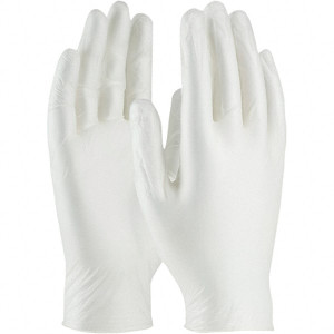 PIP Size 2XL, 4 mil, Industrial Grade, Powdered Vinyl Disposable Gloves White, Smooth, Straight Cuff, Ambidextrous 64-V2000/XXL - 75999706