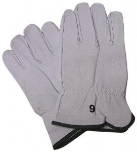 NOVAX Class 00 & 0, Size M (8), 10" Long, Grain Goatskin Leather Protector Natural, Not for Electrical Protection (ASTM F696-02), Wear Over Rubber Insulating Gloves, ASTM F696-02 148-1000/8 - 84491844