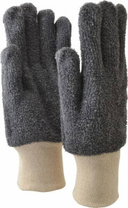PRO-SAFE Size S Terry Heat Resistant Glove Knit Wrist, Gray, Paired 42-C753/S - 93880300
