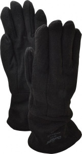 SHOWA Size XL (10) Cotton Lined Heat Resistant Glove Gauntlet Cuff, Black, Paired 8814-10 - 09580143