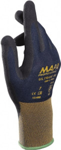 MAPA Professional Work Gloves SZ 7 10" NTRL BLK 1/PR ULTRANE OILPRF KNITWR GLV 500417 - 68918275
