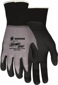 MCR Safety Size S (7) Nitrile Coated Nylon/Spandex Work Gloves Fully Coated, Paired N96790S - 43782945