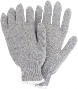 MCR Safety Size S General Protection Work Gloves For General Purpose, Uncoated, Knit Wrist Cuff, Gray, Paired 9637L - 61843470