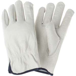 MCR Safety Size XL Leather Abrasion Protection Work Gloves For Work & Driver, Slip-On Cuff, Full Fingered, Beige, Paired 3211INXL - 94633112