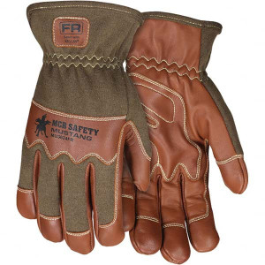 MCR Safety Size XL Goatskin Work Gloves For Work & Driver, Uncoated, Slip-On Cuff, Full Fingered, Brown, Paired MU3624FRXL - 98975915