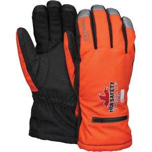 MCR Safety Size L Synthetic Blend High Visibility Work Gloves For Cold Weather, Uncoated, Slip-On Cuff, Full Fingered, Orange, Paired 983L - 98976194