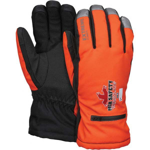 MCR Safety Size 2XL Synthetic Blend High Visibility Work Gloves For Cold Weather, Uncoated, Slip-On Cuff, Full Fingered, Orange, Paired 983XXL - 98976376