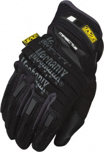 Mechanix Wear Size S (8) Synthetic Leather/Spandex/Lycra/TPR Anti-Vibration/Impact Protection Work Gloves For Mechanics & Lifting, Uncoated, Hook & Loop Cuff, Full Fingered, Black, Paired MP2-05-008 - 65093056