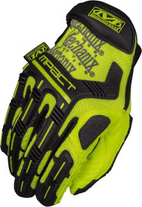 Mechanix Wear Size L Synthetic Leather/TPR Anti-Vibration/Impact Protection High Visibility Work Gloves Uncoated, Hook & Loop Cuff, Full Fingered, Hi-Vis Yellow, Paired SMP-91-010 - 70708474