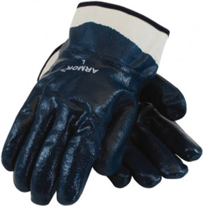 PRO-SAFE Size XL (10) Nitrile Coated Kevlar Work Gloves Palm & Fingers Coated, Blue, Paired 56-3145/XL - 91257675
