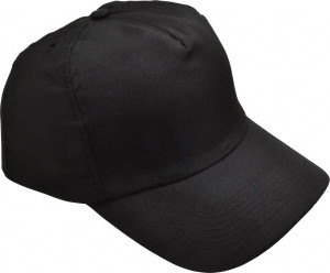 OccuNomix Poly/Cotton over Polyethylene Insert Baseball Cap with Bump Cap Insert Black V410-B06 - 05398078