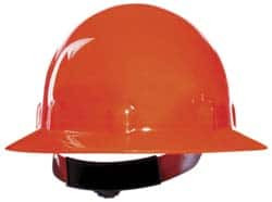 Honeywell Fibre-Metal ANSI Type I Class E 8-Point Ratchet Full Brim Hard Hat One Size Fits Most, Plastic, Hi-Viz Orange E1RW46A000 - 64302326