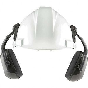 Honeywell Earmuffs, Band Position: Hard Hat Cap Mounted, NRR Rating (dB) Under the Chin: 25, NRR Rating (dB) Behind the Neck: 25, NRR Rating (dB) Over the Head: 25, Cushioned or Padded Headband: No, Features: Dielectric 1035201-VS - 15022114