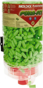 Moldex 500 Pairs Disposable Non-Refillable Earplug Dispenser with 33 dB Earplugs Green Earplugs, 500 Pairs, Includes Mounting Bracket, Template & Hardware 6845 - 82909300