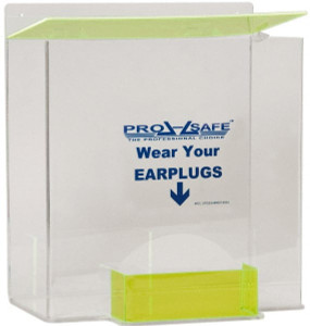 PRO-SAFE Hinged Top & Bottom Tray Box/Tray Style Earplug Dispenser Tabletop or Wall Mount MSCAEP-D - 86374394