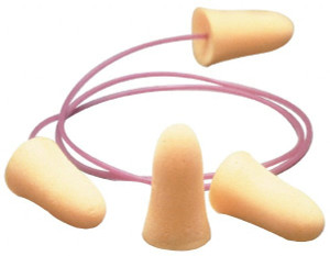 Moldex 100 Qty 1 Pack Disposable, Corded, 33 dB, Taper End Earplugs Orange, 100 Pairs 6650 - 06506323