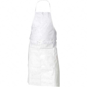 KleenGuard 100 Qty 1 Pack 28" Wide x 40" Long Bib Apron Kleenguard Select, White 44481 - 74359670