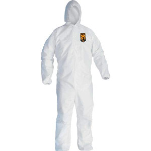 KleenGuard Disposable & Chemical Resistant Coveralls, Garment Style: Coveralls, Garment Type: Chemical Resistant, Material: Microporous, Size: XXX-Large, Color: White, Cuff Style: Elastic 47996 - 14260517