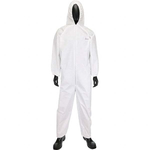 PIP Disposable & Chemical Resistant Coveralls, Garment Style: Coveralls, Garment Type: General Purpose, Material: Polypropylene, Size: Medium, Color: White, ISO Class: NonCleanroom 3606/M - 16501322