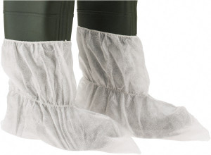DuPont Pack of 100 Size XL, SureStep, Standard Boot Covers White, Non-Chemical Resistant PE444SWHXL01000 - 51139566