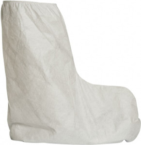 DuPont Pack of 100 Size Universal, Tyvek, Standard Boot Covers White, Non-Chemical Resistant TY454SWH0001000 - 92083088