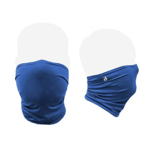Badger Sport Pack of (100), Size S/M Royal Blue Gaiter Design Washable Face Mask Royal Blue, Solid Pattern GAITER-SM/MD-RB - 15137151