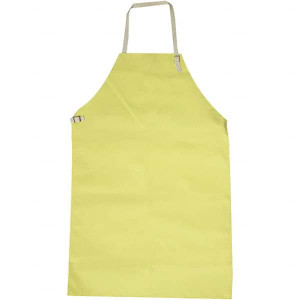 National Safety Apparel 24 x 36" Cut Resistant Bib Apron Kevlar Twill, 8 oz Material, Yellow, 0 Pockets, Strap Closure A02KV24X36 - 39085220