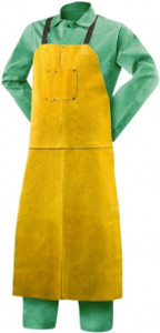 Steiner 24 x 48" General Purpose Waist Apron Leather, Yellow, 1 Pocket, Strap Closure 82166 - 55575997