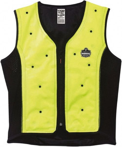 Ergodyne Size XL, Lime Cooling Vest 44 to 47" Chest, Zipper Front, Polyester 12675 - 31827009