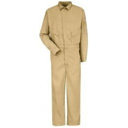 VF Imagewear Size 52 Regular Khaki 8.7 cal/cm2 Flame Resistant/Retardant Coveralls 52" Chest, Cotton, Nylon & Excel F ComforTouch, 7 Pockets, Zipper Closure, Snap Cuffs, Snap Ankles CLD4KH-RG-52 - 66652884