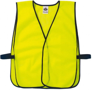 Ergodyne One Size Fits Most Lime Mesh General Purpose High Visibility Vest Polyester, Hook & Loop Closure 20020 - 08530438
