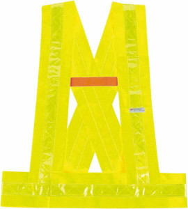 Ergodyne Size XL/2XL Lime Solid Breakaway High Visibility Vest Polyester, Hook & Loop Closure, 1 Pocket, ANSI 107 27015 - 35822113