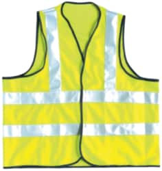 OccuNomix Size XL Yellow Solid General Purpose High Visibility Vest 44 to 46" Chest, Polyester, Hook & Loop Closure, ANSI 107-2015 LUX-SSFULLG-YXL - 05379391