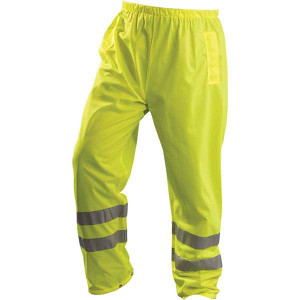 OccuNomix Pants & Chaps, Garment Style: Pants, Garment Type: Breathable, High Visibility, Color: Yellow, Material: Polyester, Closure: Elastic, Number of Pockets: 2.000 LUX-TENBR-Y4X - 62873658