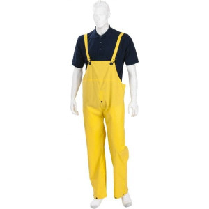 MCR Safety Size XL Yellow Rain Overall PVC & Polyester, Snap Closure, Welded Seams, Take Up Snaps at Wrists, Snap Ankles 200BPXL - 72921307