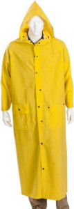 MCR Safety Size 2XL Yellow Rain Jacket 2 Pockets, PVC & Polyester, Snap Closure 260CX2 - 88469986