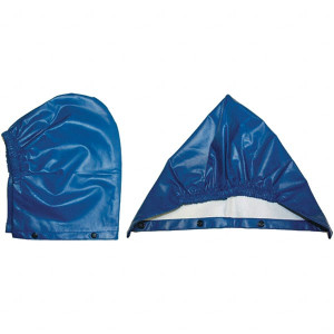 Tingley One Size Fits Most, Blue Arc Flash Hood 0.38mm PVC on Nomex - Arc Rating 14 Cal/Cm2, Detachable Hood, Drawstring Closure, Therm-O-Rad Sealed Seams H44101 - 31659683