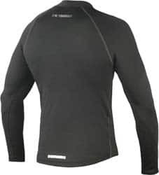 Ergodyne Size L Black General Purpose Long Sleeve T-Shirt 41-44" Chest, 0 Pockets, Polyester & Spandex 40204 - 60594892
