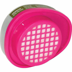 Gerson 1 2-Piece Olive P100/OV Cartridge/Filter Combination Protects Against Multi-Gas, Organic Vapor G78 - 96461959